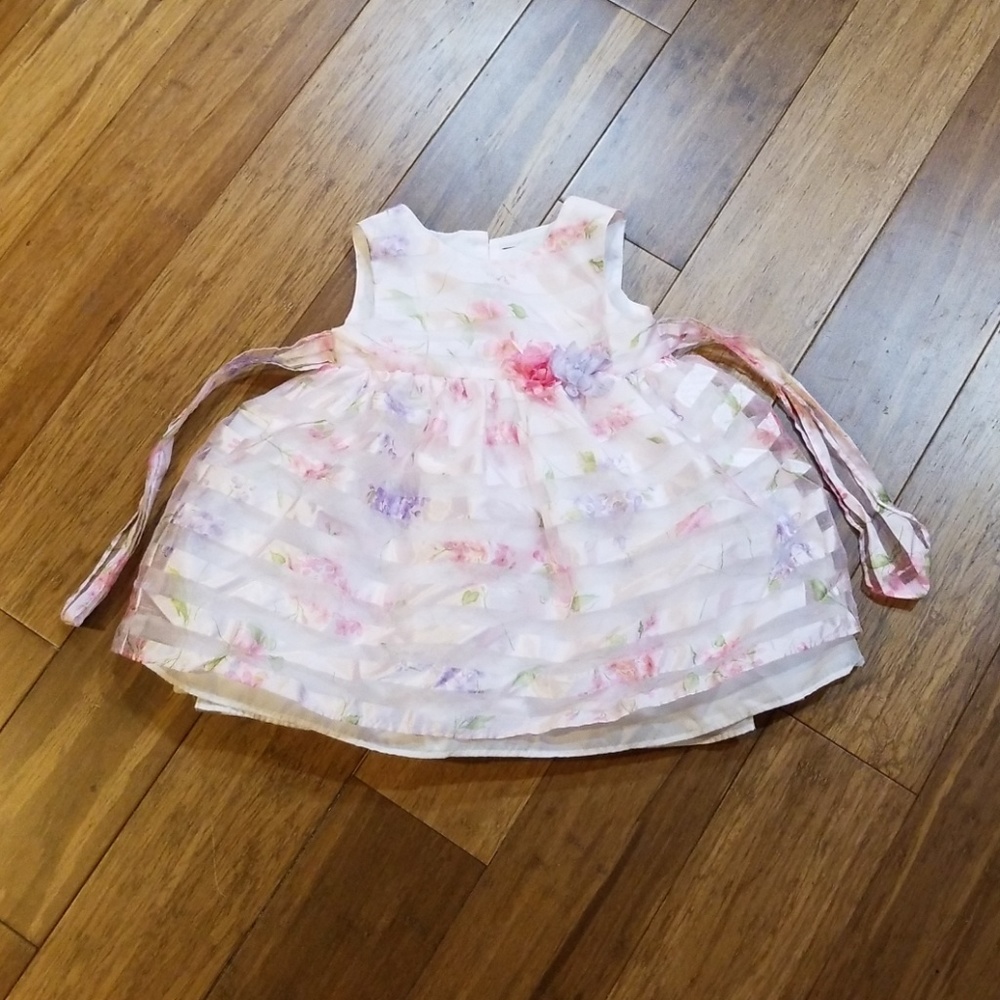 18m girl's floral party dress